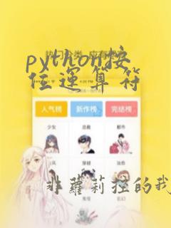 python按位运算符