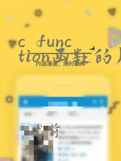 c function函数的用法