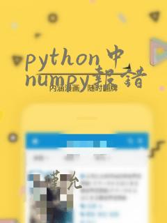 python中numpy报错