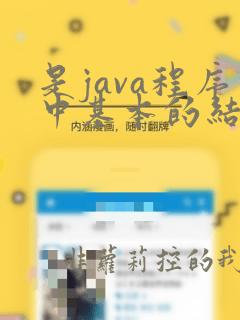 是java程序中基本的结构单位
