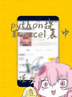 python提取excel表中的数据两列