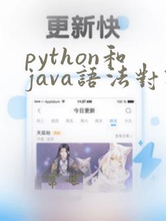 python和java语法对比