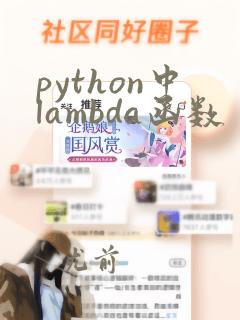 python中lambda函数
