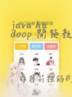 java hadoop 开发教程