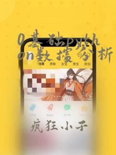 0基础python数据分析