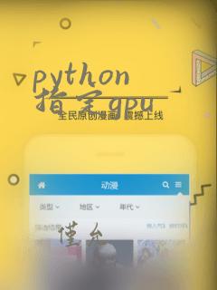 python 指定gpu