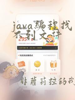 java编程找不到文件
