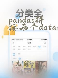 pandas拼接两个dataframe