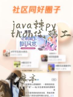 java转python代码工具