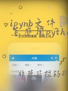 ipynb文件怎么用python打开