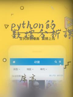 python的数据分析课程