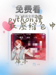 python读取压缩包中的所有文件
