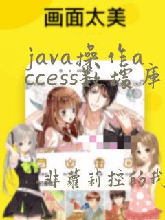 java操作access数据库