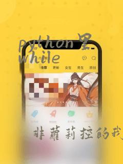 python里while