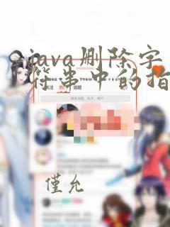 java删除字符串中的指定字符