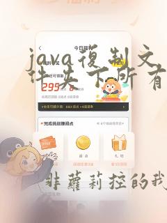 java复制文件夹下所有文件