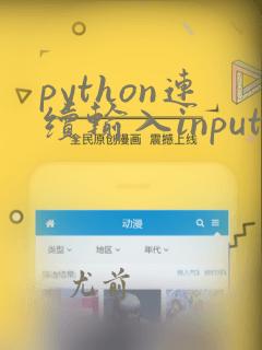 python连续输入input函数