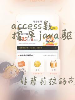 access数据库java驱动包