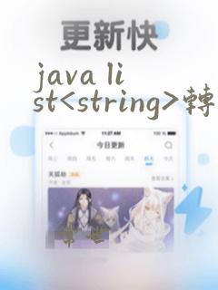 java list<string>转为string