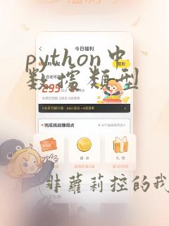 python中数据类型