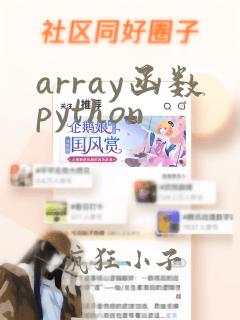 array函数python
