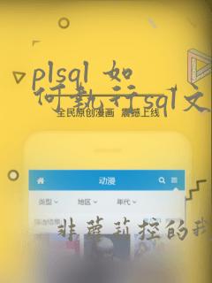 plsql 如何执行sql文件