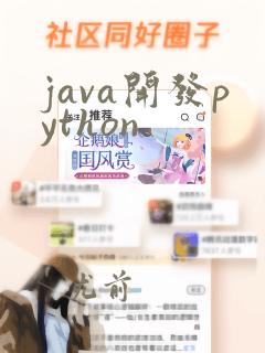 java开发python