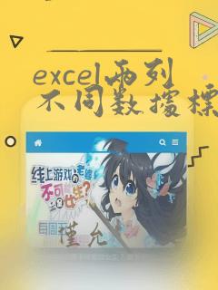 excel两列不同数据标红