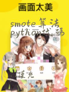 smote算法python代码