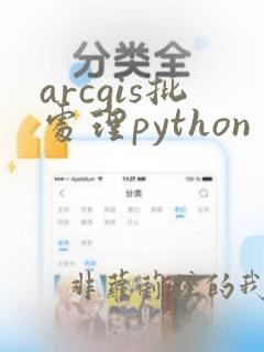 arcgis批处理python