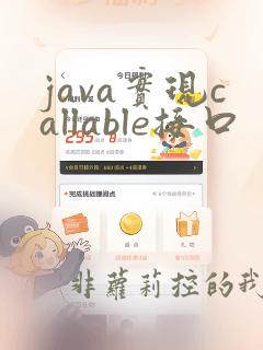java实现callable接口