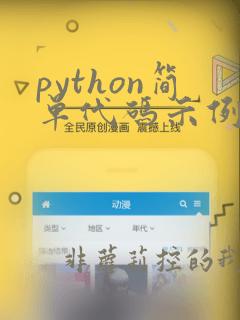 python简单代码示例