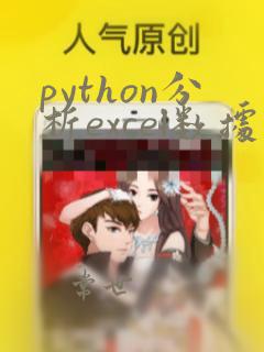 python分析excel数据