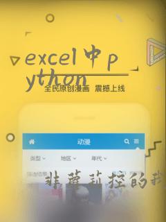 excel中python