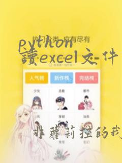python 读excel文件