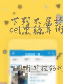下列不属于excel中的算术运算符的是(