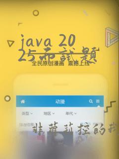 java 2025面试题