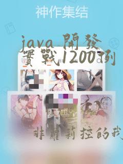 java 开发实战1200例