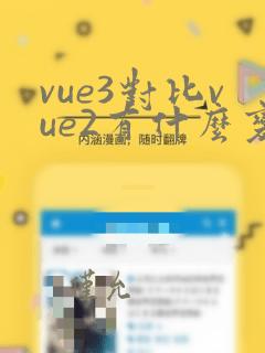 vue3对比vue2有什么变化