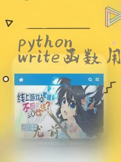 python write函数用法