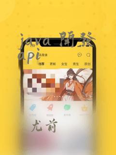 java 开发api