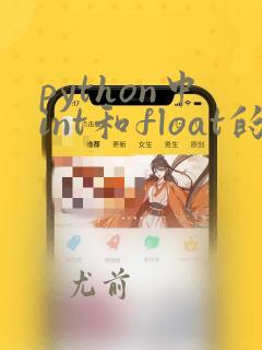 python中int和float的区别