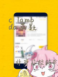 c  lambda函数