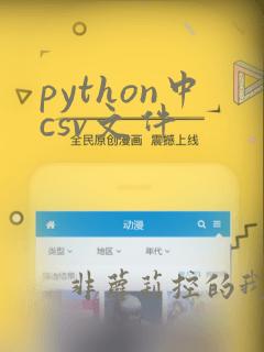 python中csv文件