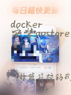 docker 安装postgres