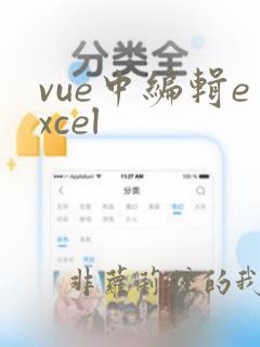 vue中编辑excel