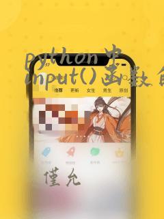 python中input()函数的作用