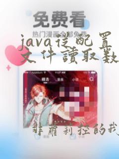 java从配置文件读取数据
