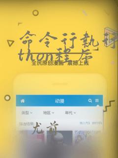 命令行执行python程序