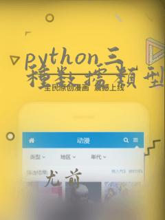 python三种数据类型